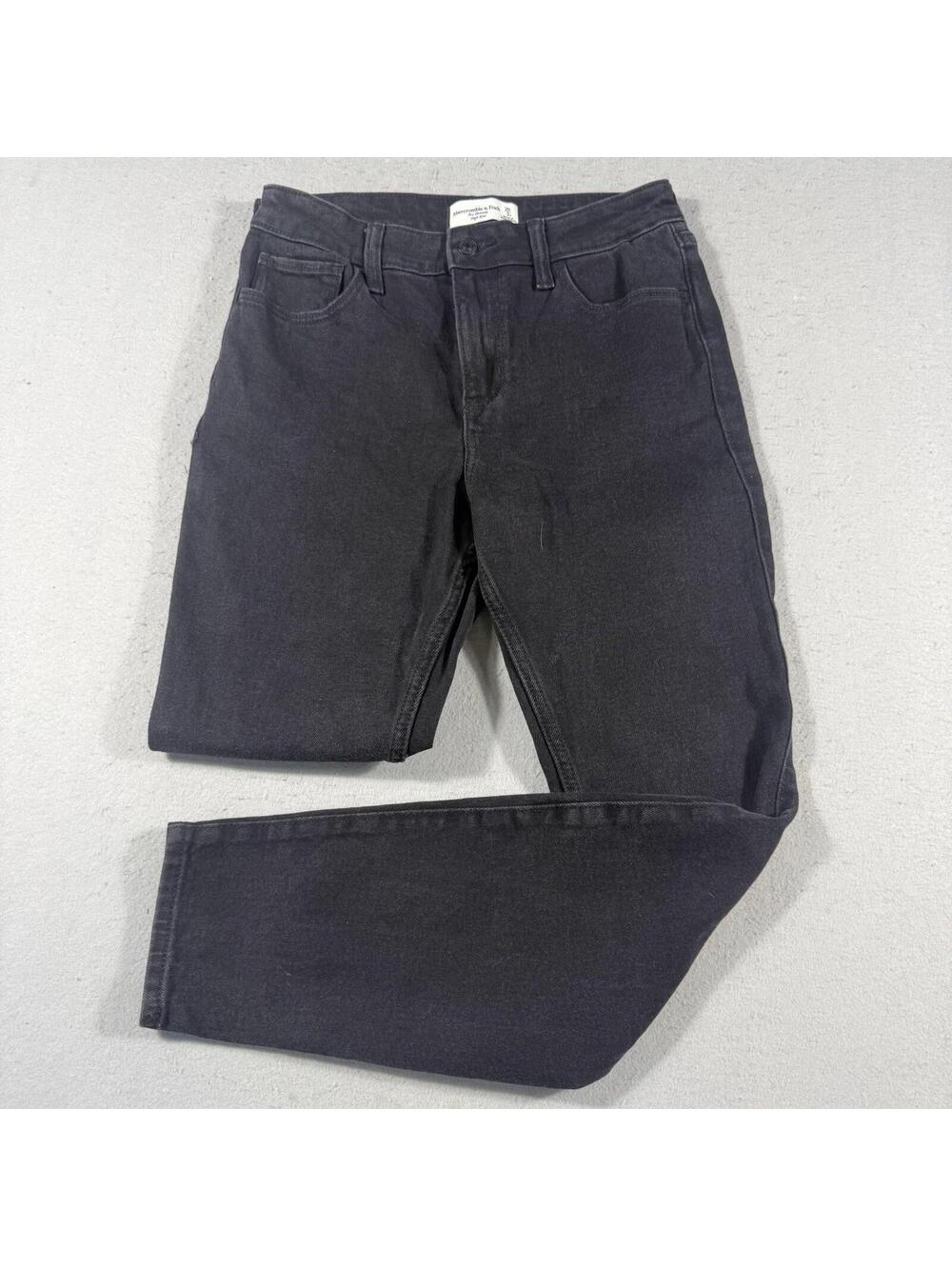 Abercrombie‎ & Fitch The Skinny High Rise Black Jeans Women’s Size 26R